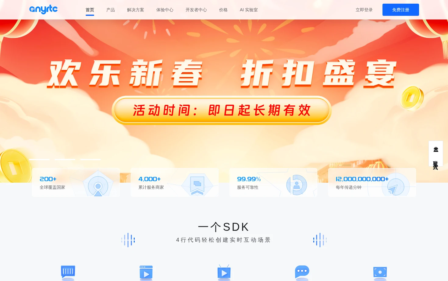 anyRTC 页面快照